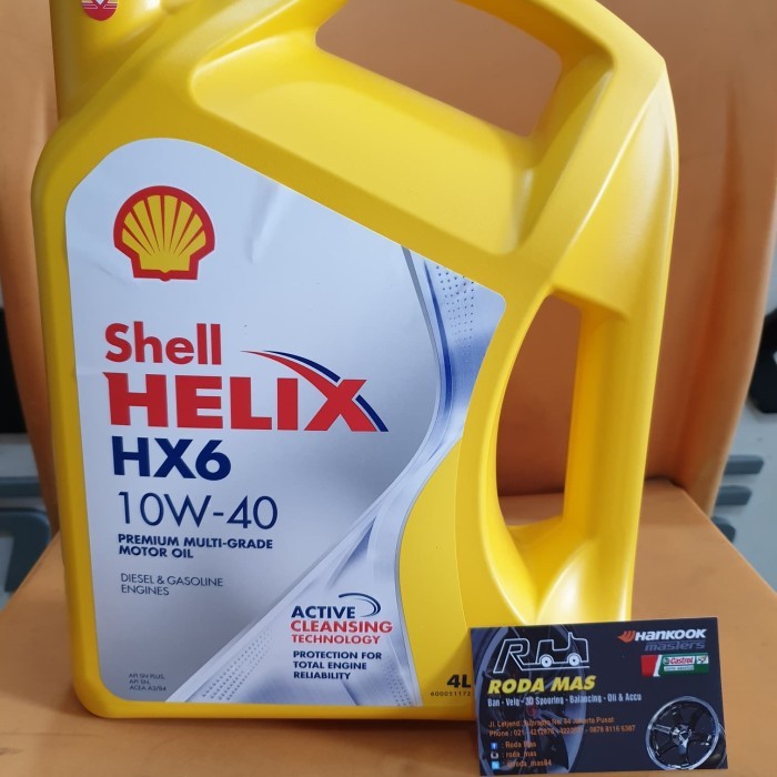 Oli Shell HX6 10W-40 4L Original