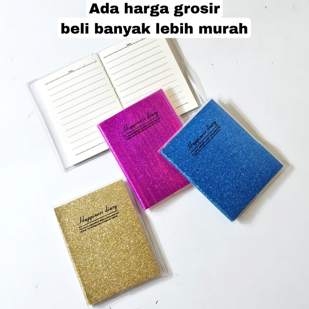 

GG Buku Notes Glitter A7-60/Buku Catatan/Gliter/Note Book/Notebook