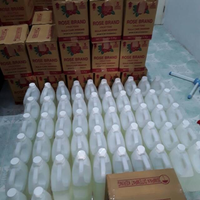 

HANYA UTK GOSEND!! Gula cair rose brand fructose 5 kg/per dus isi 4 jerigen fructose