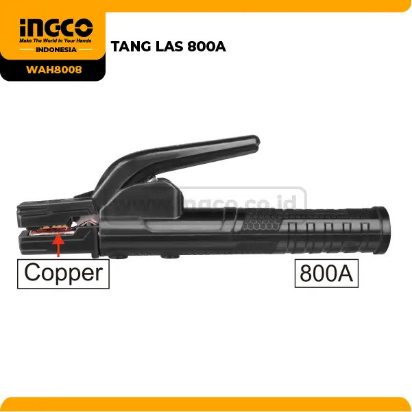 Stang Las 800A INGCO WAH8008 Welding Electrode Holder Tang Gagang