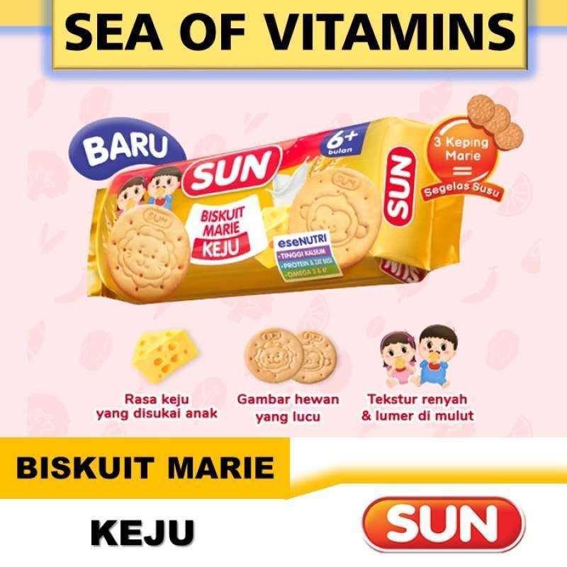 

SUN Biskuit Marie Keju Roll 80 g