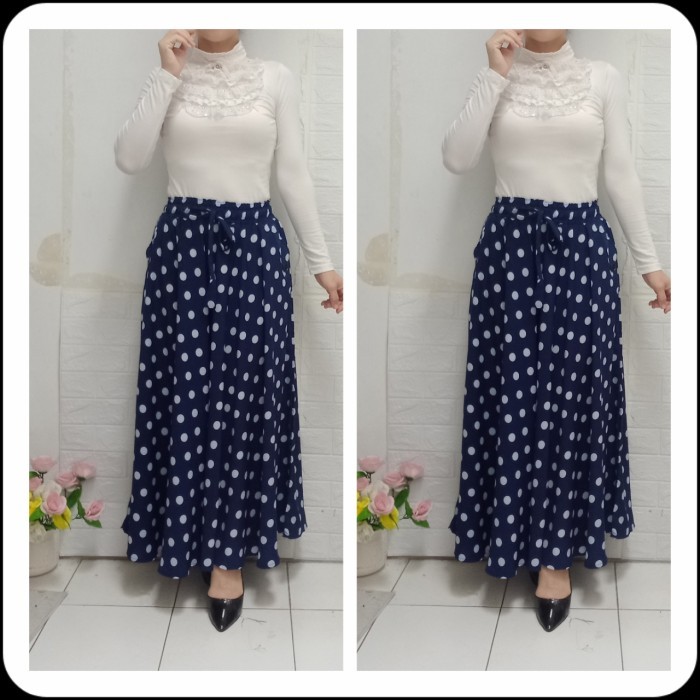 MURAH✨ - rok kulot wanita rok payung rok polkadot rok panjang wanita
