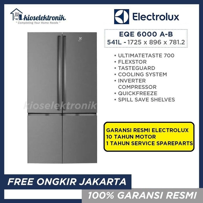 Electrolux EQE6000A-B Kulkas French Door - EQE 6000 A-B - EQE6000 AB - Jabodetabek