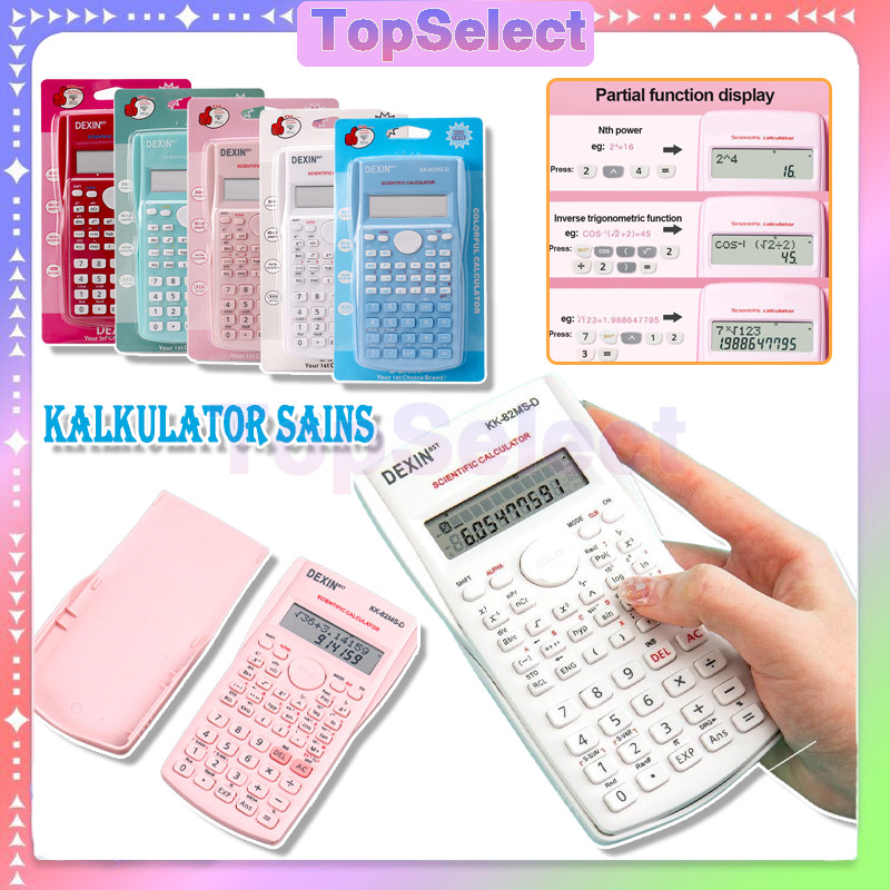

Kalkulator Function / Kalkulator Scientific / Kalkulator 4 Warna/Kalkulator SinCosTan/Scientific Kalkulator 24 Fungsi Kalkulasi