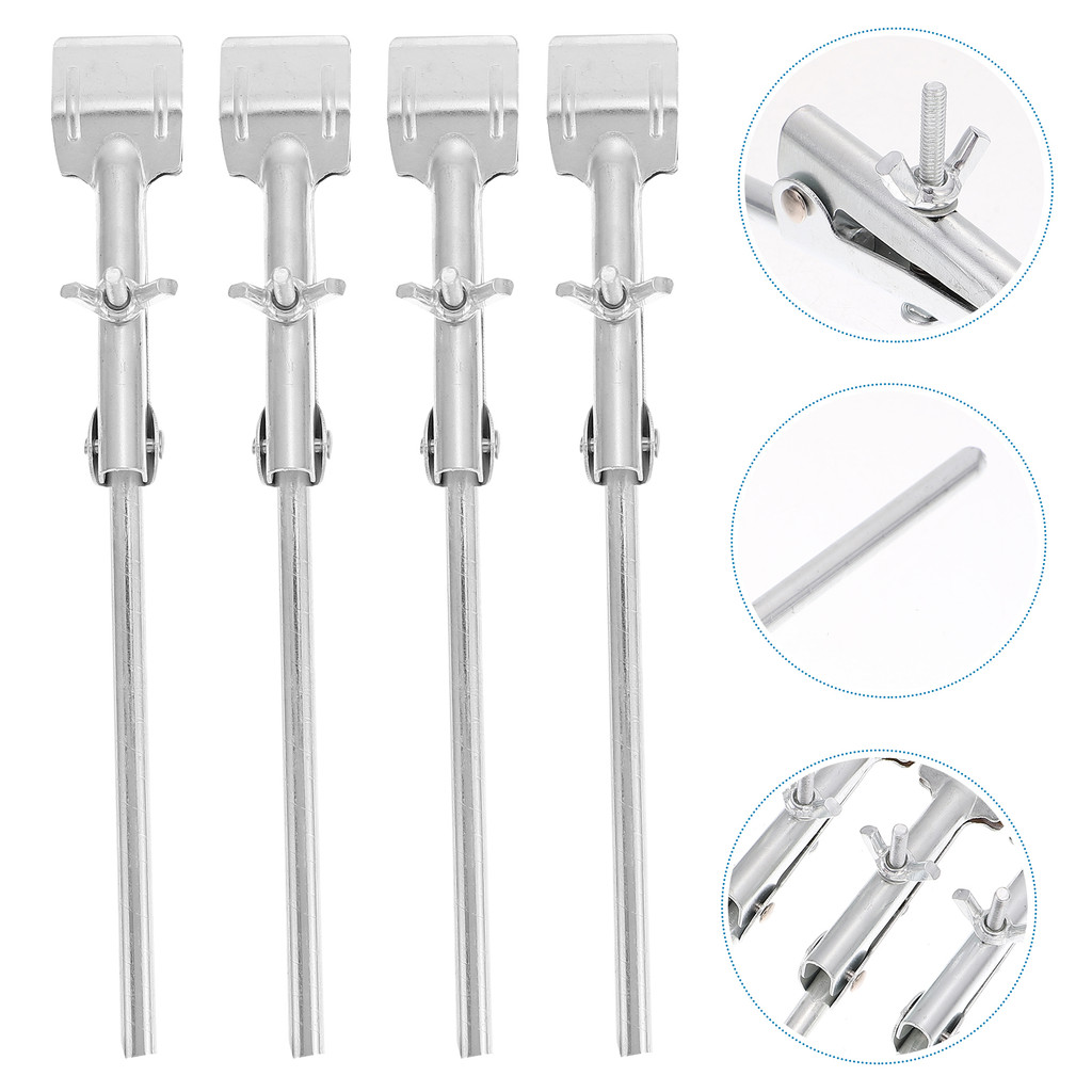 

4 Pcs Flask Test Tube Clamp Condenser Pipe Laboratory Supplies Clip Experiment Equipment Support