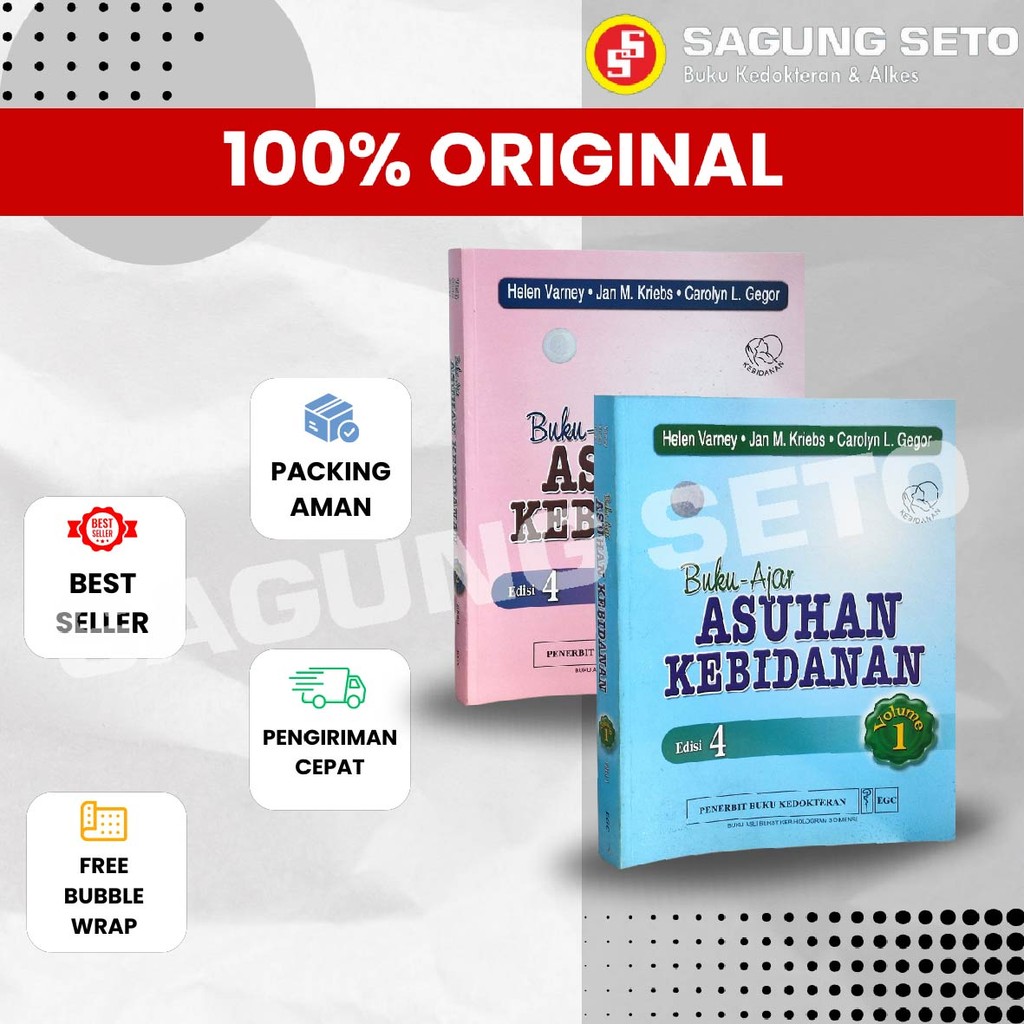 BUKU AJAR ASUHAN KEBIDANAN VOL 1&2(1 SET) EDISI 4-HELEN VARNEY