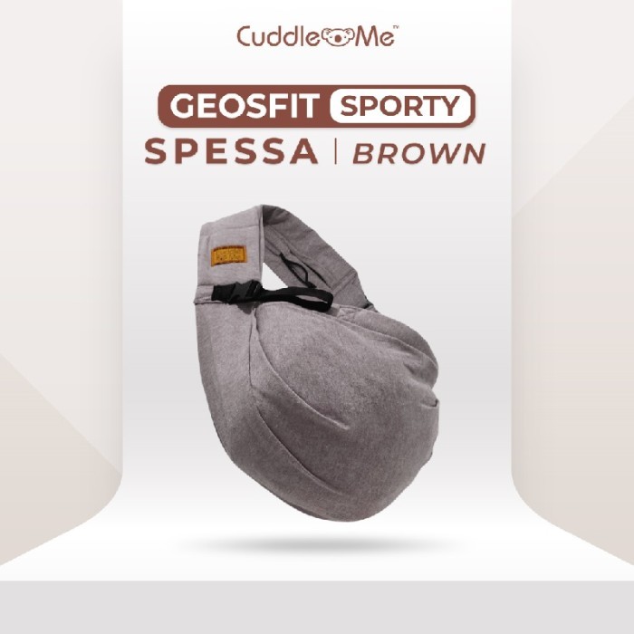 Cuddle Me Geosfit Air Gendongan Adjustable Bayi Geos CuddleMe Geos Fit - Spessa Brownie