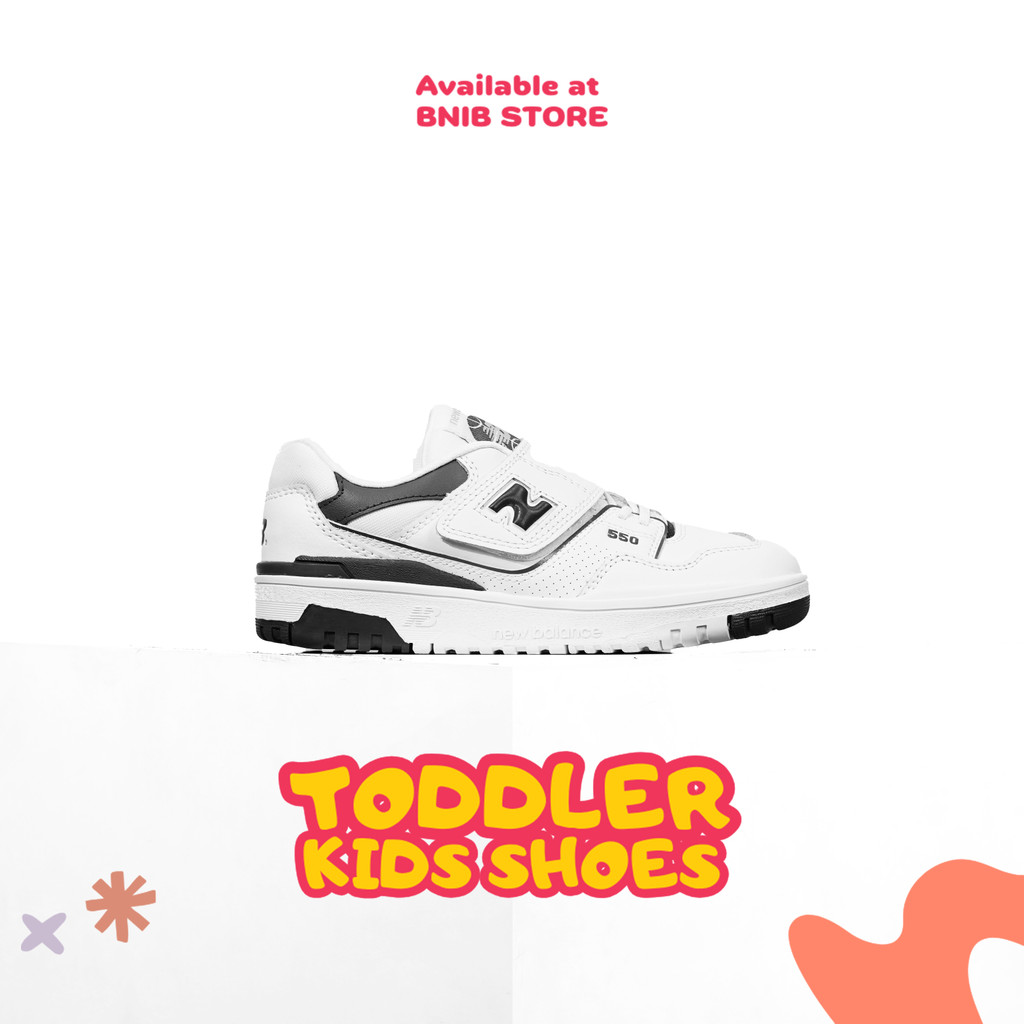 Sepatu Anak NB Kids 550 White Grey Original