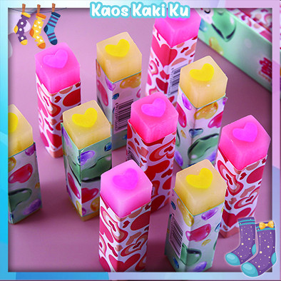 

Penghapus Pensil Karet Sekolah Motif Love Bahan Import Lucu COD