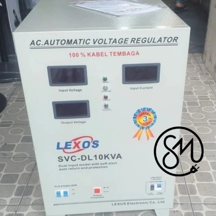 stabilizer Lexos SVC-DL10KVA 10KVA SVCDL10KVA 10 KVA Stabil DUAL Input