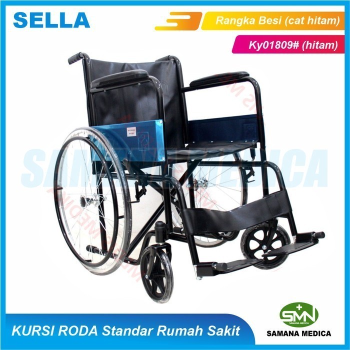 Kursi Roda Standar Rumah Sakit Rangka Besi