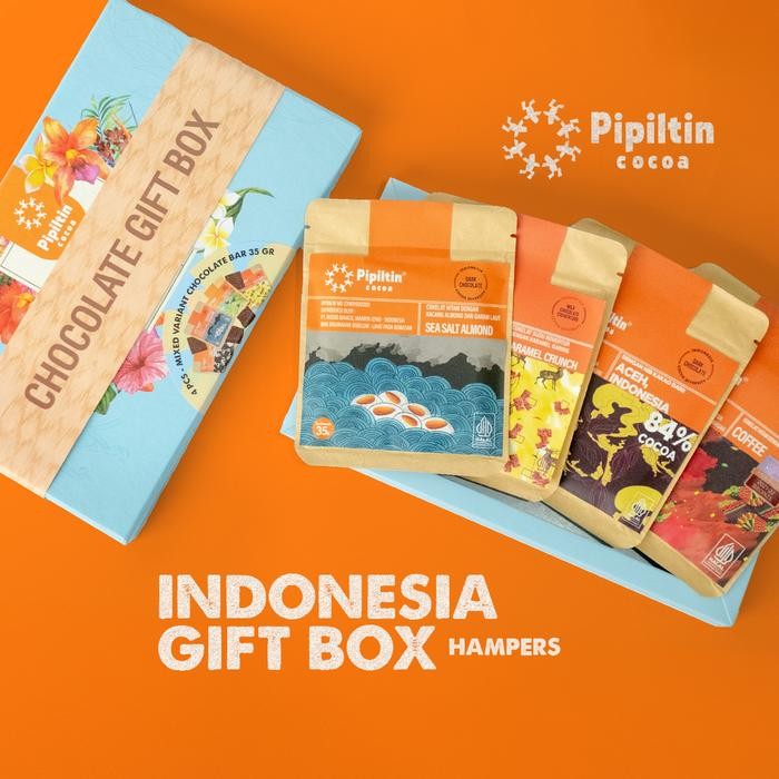 

dijual_Pipiltin Cocoa - Chocolate Bar Indonesia Gift Box 4 x 35gr - Indonesia Box