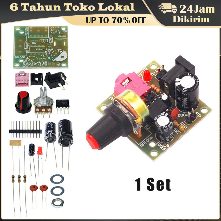 Power Amplifier Board Kit DIY Super Mini / Modul Audio 3V-12V Low Power Consumption untuk Proyek Ele