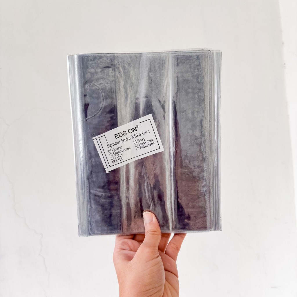 

SAMPUL BUKU UKURAN KWARTO BOXY FOLIO SAMPUL BUKU MIKA / SAMPUL BUKU TEBAL ISI 50 PCS