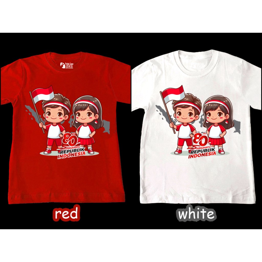 [MMW] (BISA COD INSTANT) BAJU ATASAN ANAK MERDEKA [MDK20] TK SD SMP KOREA Instant Hitam Distro MERDE