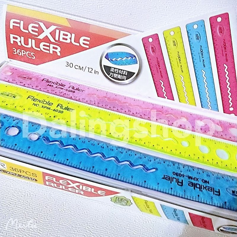 

Dalingshop Rol/PENGGARIS FLEKSIBEL FLEXIBLE RULER KARET BENING TRANSPARAN ANTI PECAH