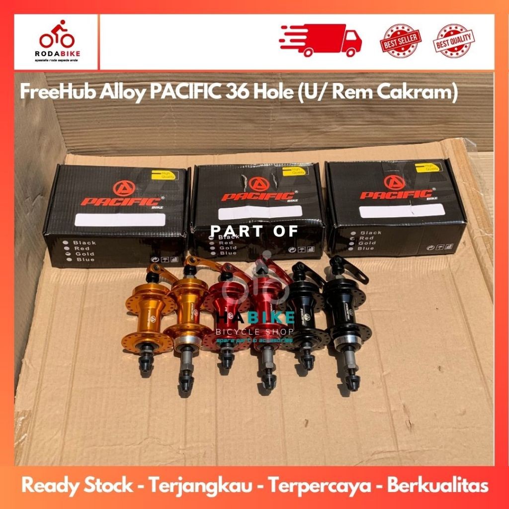 Freehub Pacific Alloy Lobang 36H Model Freewheel Drat/Ulir Untuk Sepeda Mini/MTB/BMX/Folding DLL