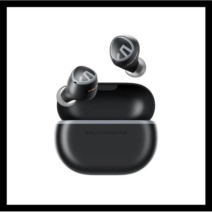 Soundpeats Mini HS Tws Earphone Wireless Bluetooth For work Music Game - BLACK., SP-MINI-HS