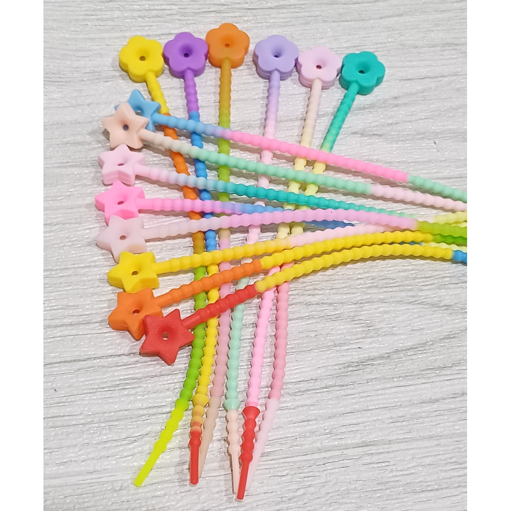 READY SILICONE PENGIKAT SERBAGUANA//KABEL TIES BAG CHARM//GANTUNGAN KABEL TIES SILICONE