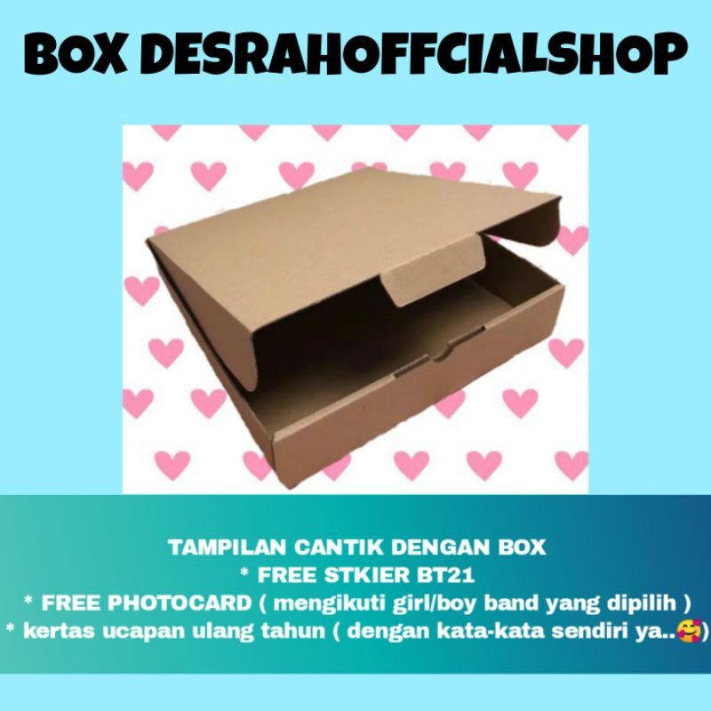 

BOX TAMBAHAN PACKING + stiker + tulisan ucapan