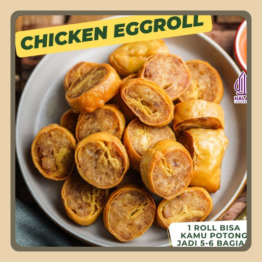 

Chicken Egg Roll Premium Homemade by Warisan Ibu Frozen Food
