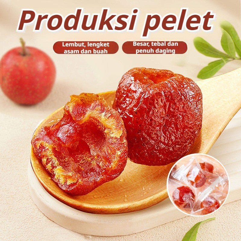 

New ️Lezat & Sehat️【Hawthorn Kering】Snack Hawthorn dengan Kemasan Individu 250g /Makanan Ringan Buah Kering Halal Tanpa Biji/Bebas Gula & Tanpa Pengawet/Tekstur Kenyal & Rasa Asam Manis/Freeze Dried Camilan Buah Yang DiawetkanPremium
