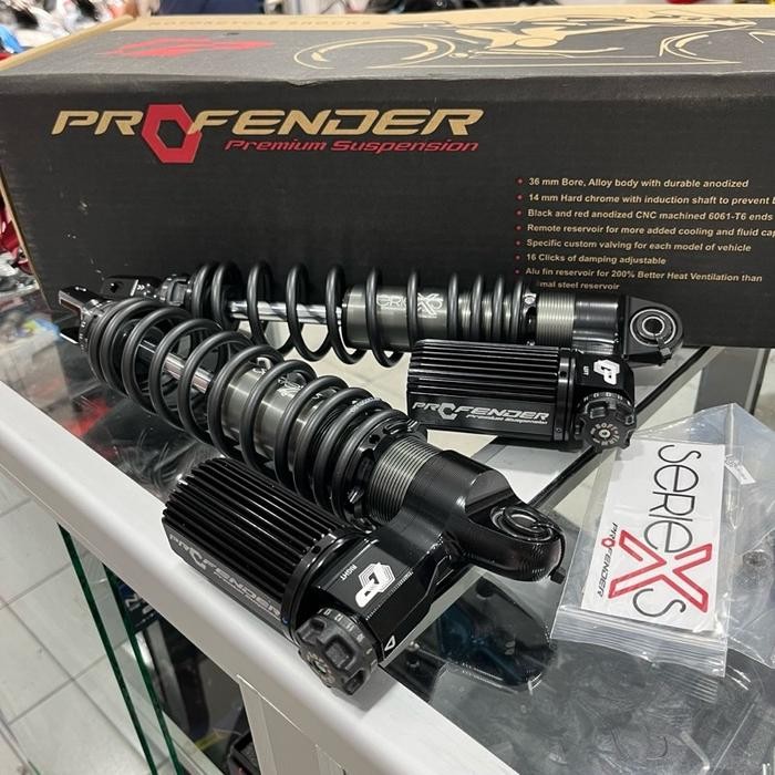 Profender shockbreaker Yamaha XMAX 250/300 REAR STD  original - Hitam, xmax 250