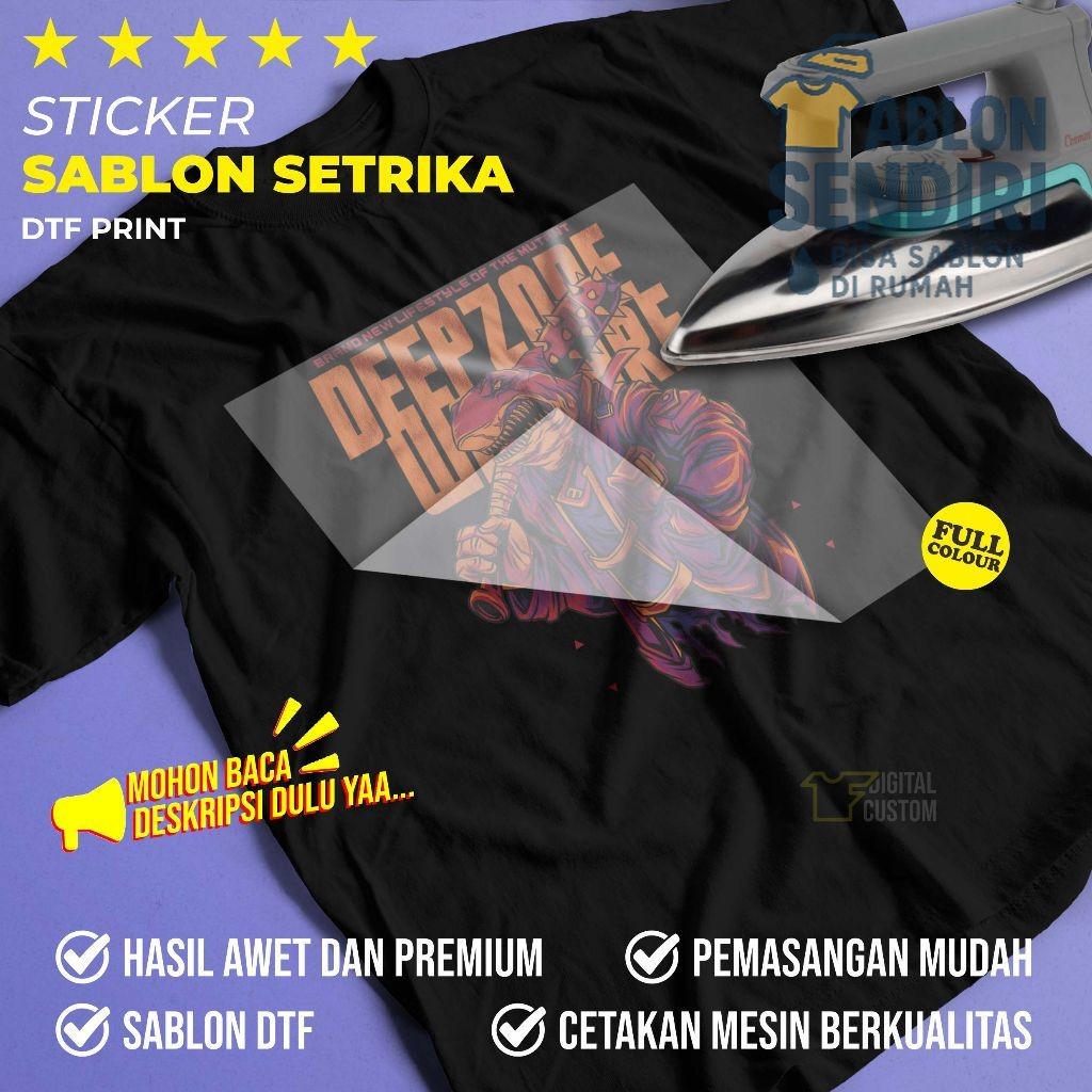 

Sablon Setrika DTF Siap Press Tema Streetwear Hypebesat Animal Hewan Satuan IF Digital Custom