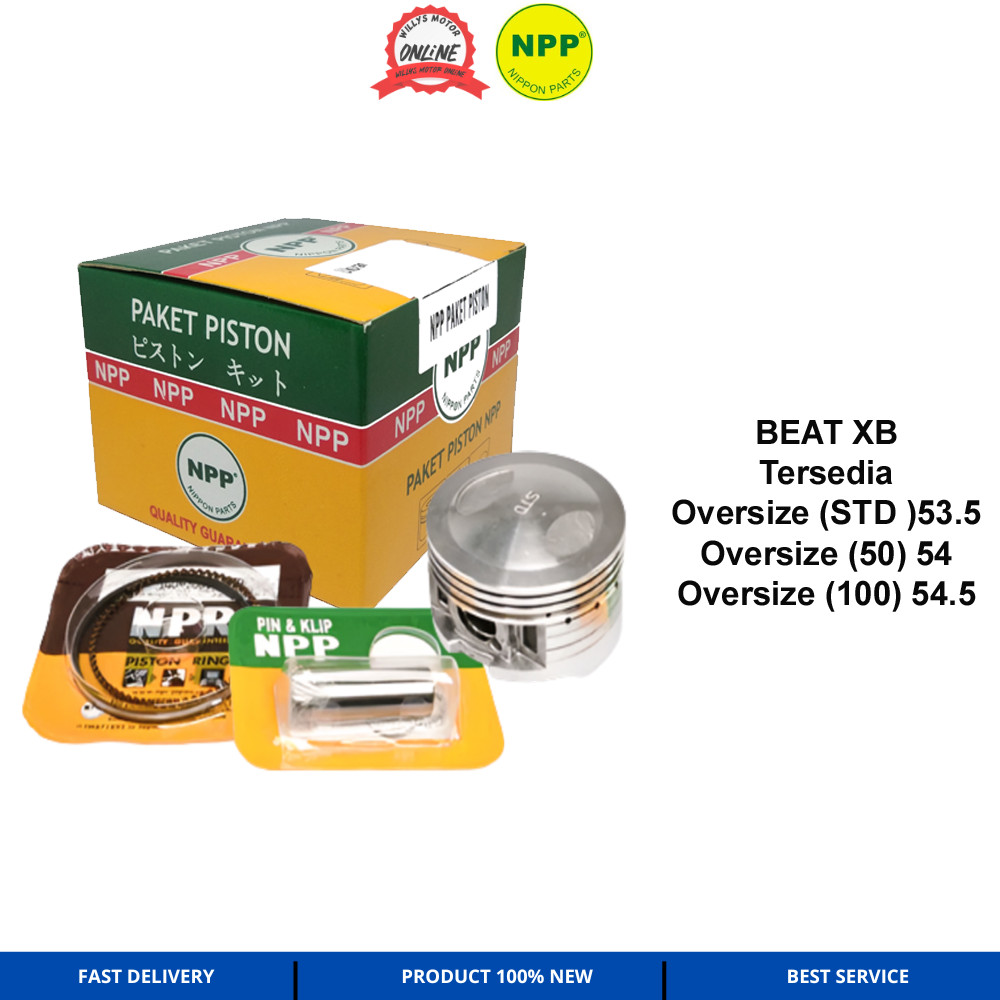 Piston Kit BEAT XB NPP 53.5 54 54.5 SEHER BEAT XB