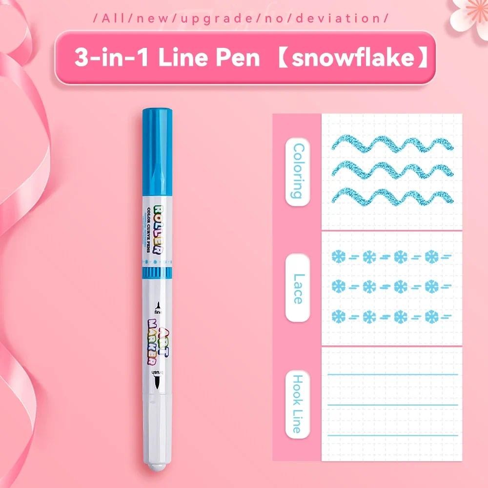 

Upgrade Curve Highlighter Pen Roller Stamp Kids For Journal Highlighters Writing Notebook S ool Stationary Kawaii Color Markers