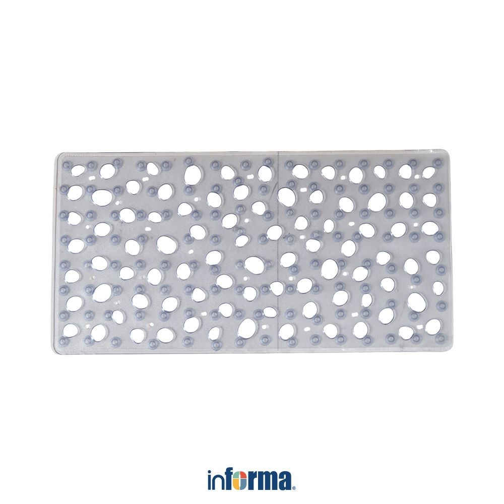 Informa 75x37 cm Keset Kamar Mandi Bubble - Abu-Abu Bathmat Kain Lap Kaki Toilet Bathroom Door Mat A