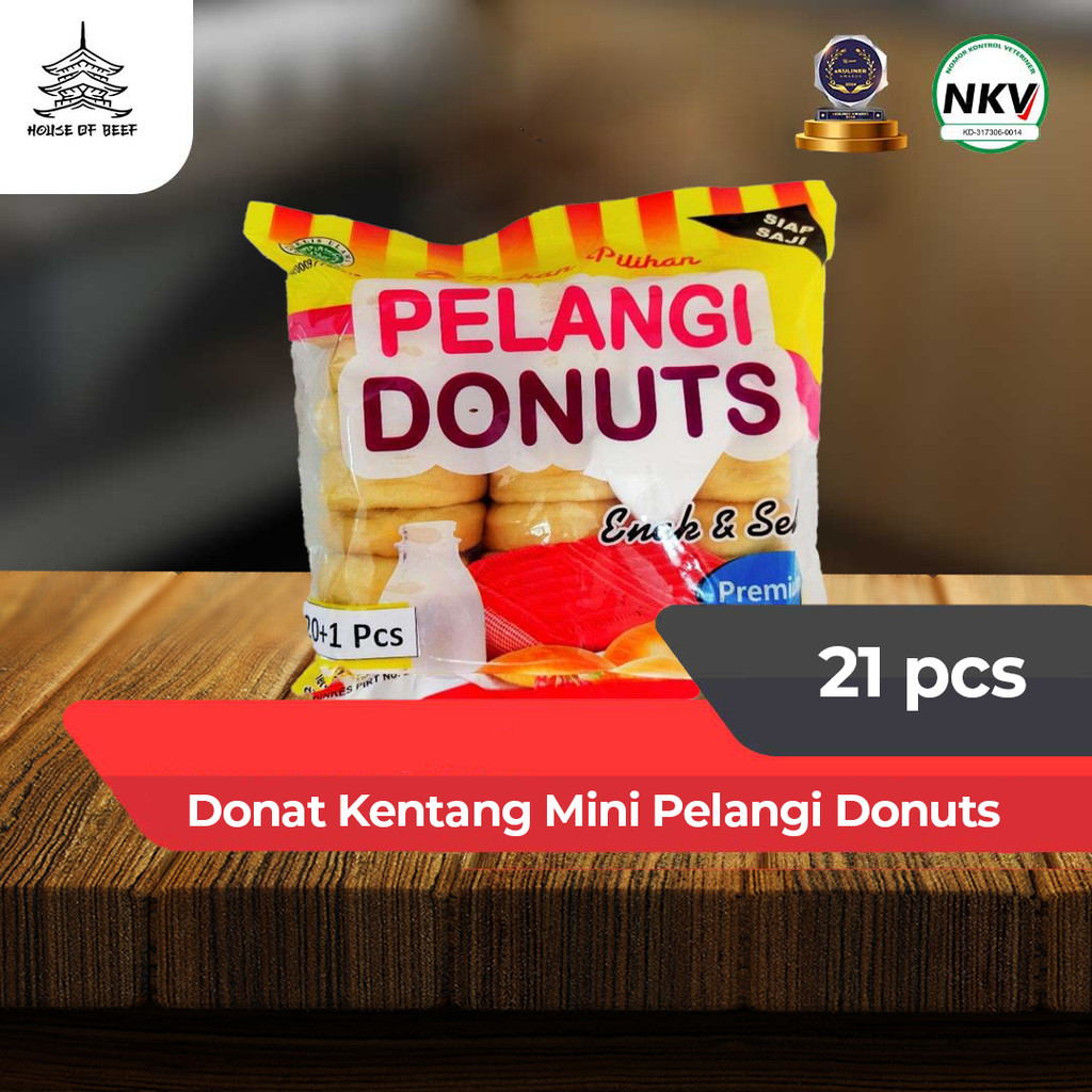 

Donat Kentang Mini Pelangi Donuts Isi 21