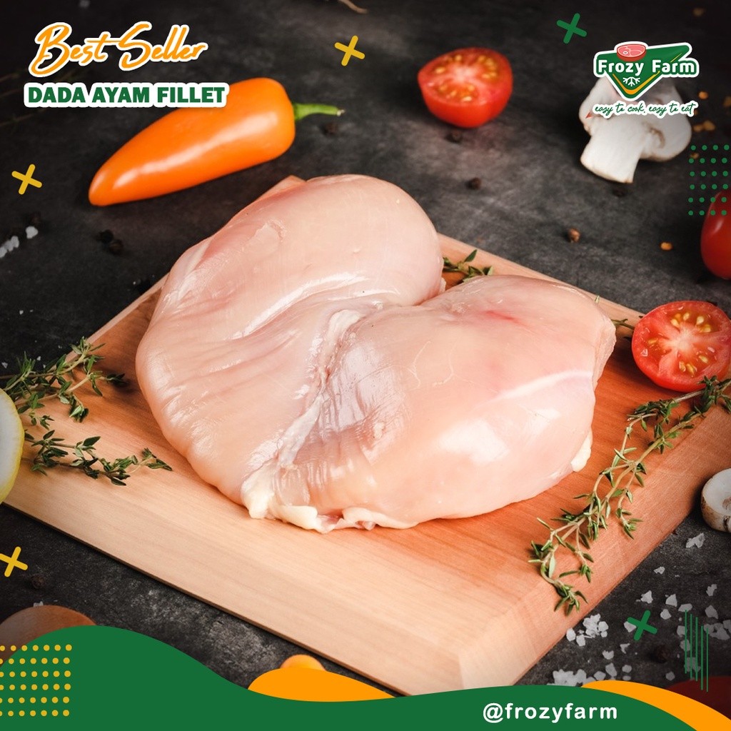 

Ayam Fillet Fresh / Dada Ayam Fillet / Chicken Breast 1 KG