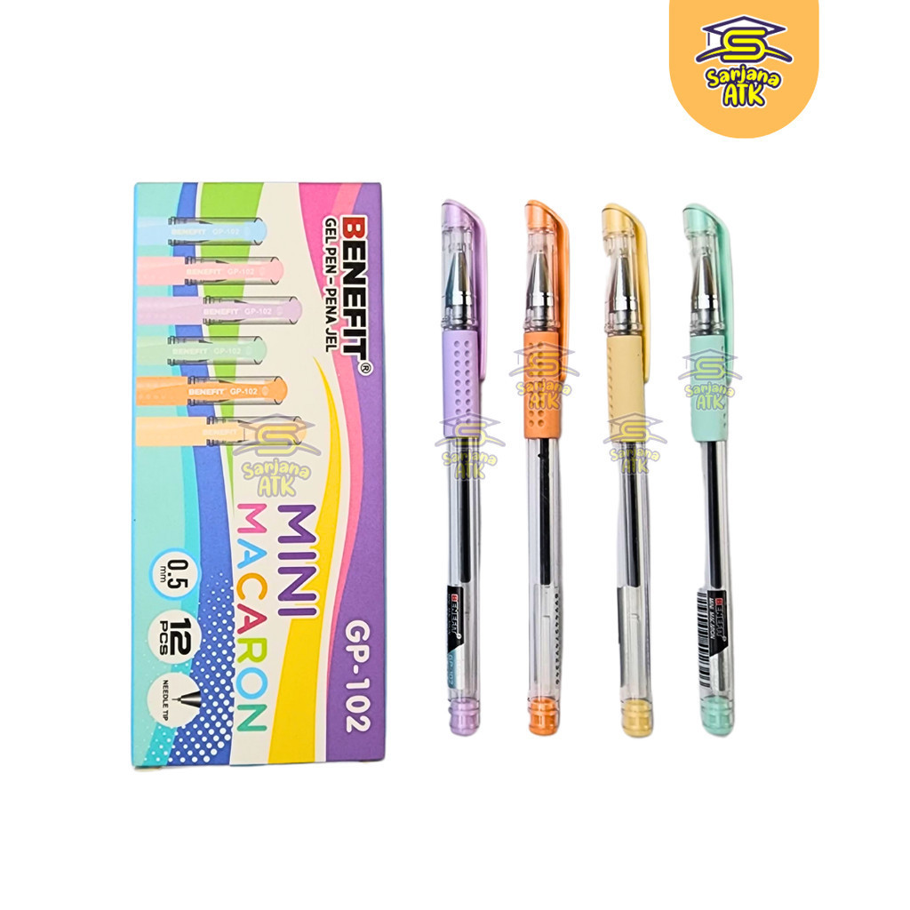 

(12pcs) Bulpen Gel / Bulpoint / Pen Gel Hitam 0.5mm