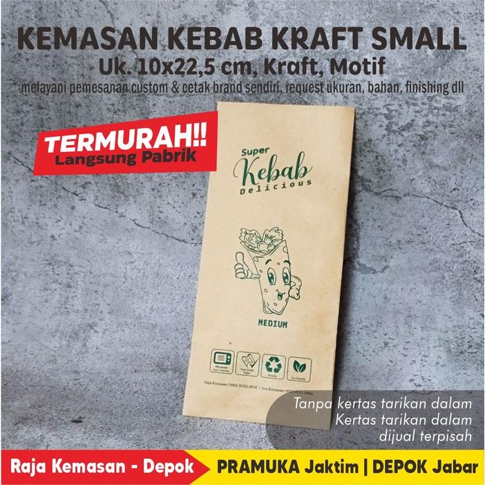 

Promo Kemasan Kebab Kraft Motif - LARGE terlaris