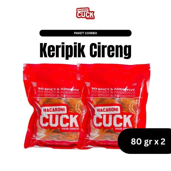 

Macaroni Cuck Keripik Cireng Keripik Moring Daun Jeruk Pedas 2 pcs x 80 gr
