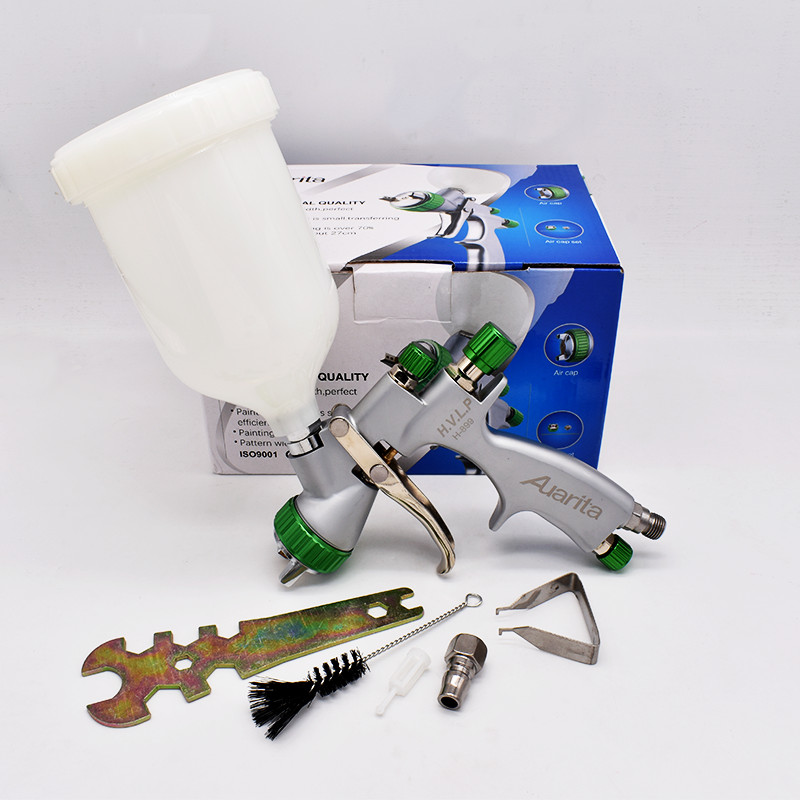 Auarita H-899 Car Finish Painting Tool 1.3mm HVLP Gravity Airbrush Paint Spray Gun H899 600cc Automo