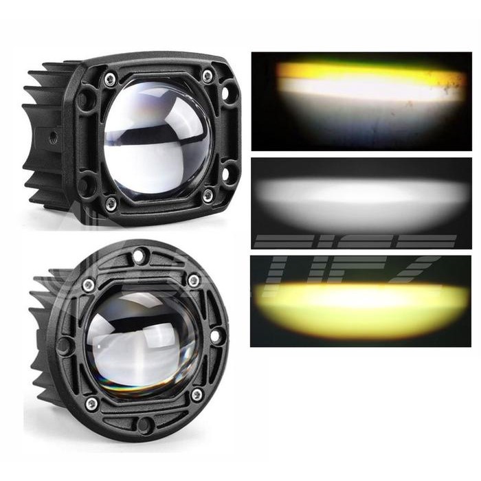 Lampu LED Mobil 30 Watt 30W 8D Tembak Sorot Offroad Foglamp - Kotak