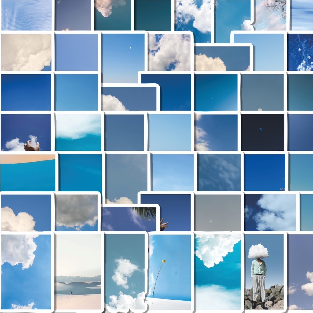 

Stiker Cutting Pack Sticker INS Biru Langit Berbintang Isi 100Pcs Series Aesthetic Lucu Keren Untuk Koper Bahan Vynil