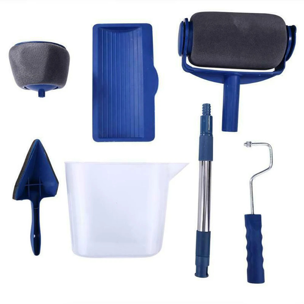 Set Roll Kuas Cat + Tongkat Dinding Tembok Paint Runner Pro Roller simple Roll Cet Wallpaper