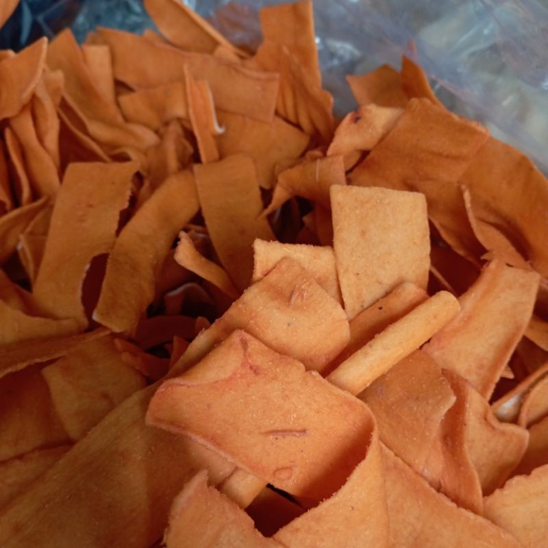 

Kerupuk Slondok Mentah Rasa Pedas//250gram