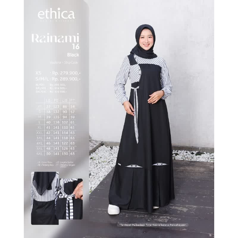 ETHICA GAMIS DEWASA  RAINAMI 16 BLACK