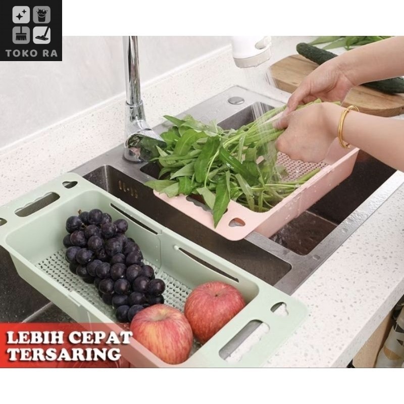 RA keranjang wastafel // keranjang tirisan tiris saringan cuci sayur buah piring wastafel