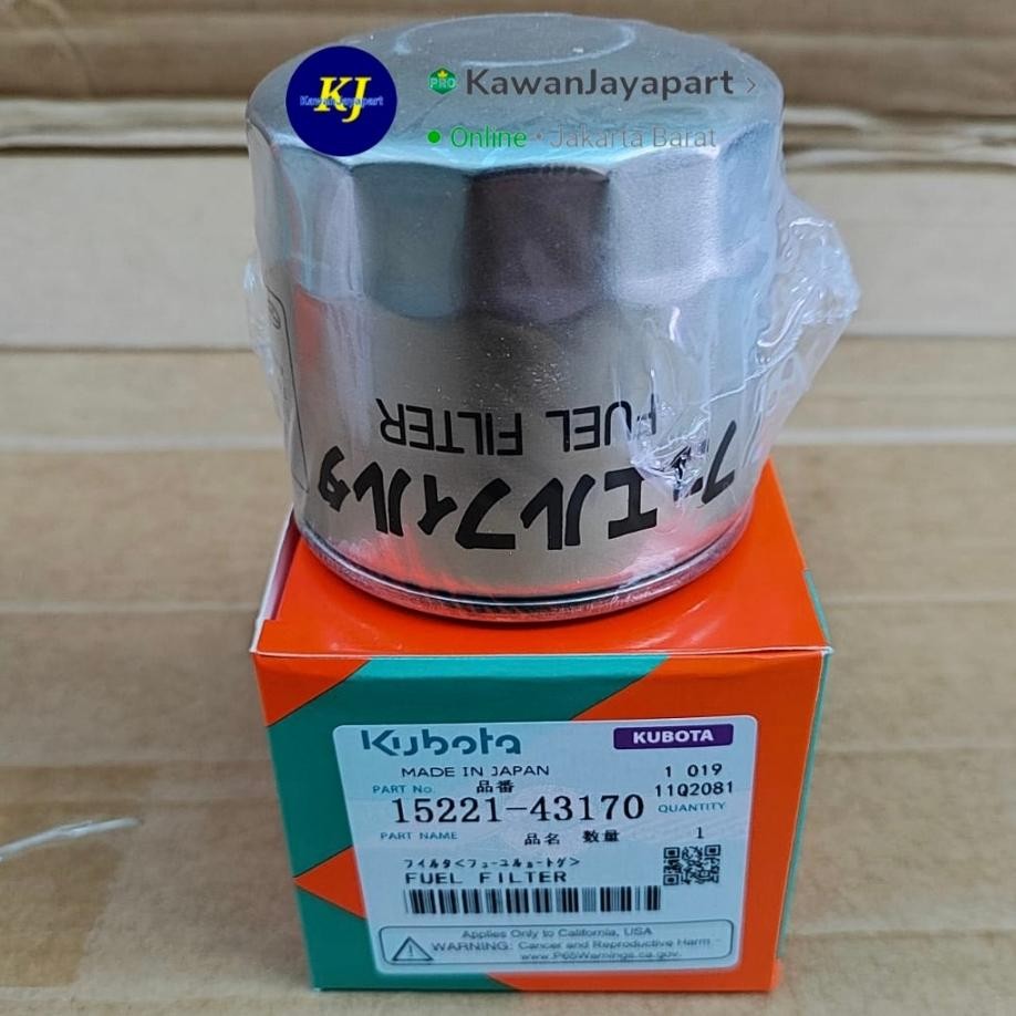 Fuel Filter Solar Kubota 15221-43170