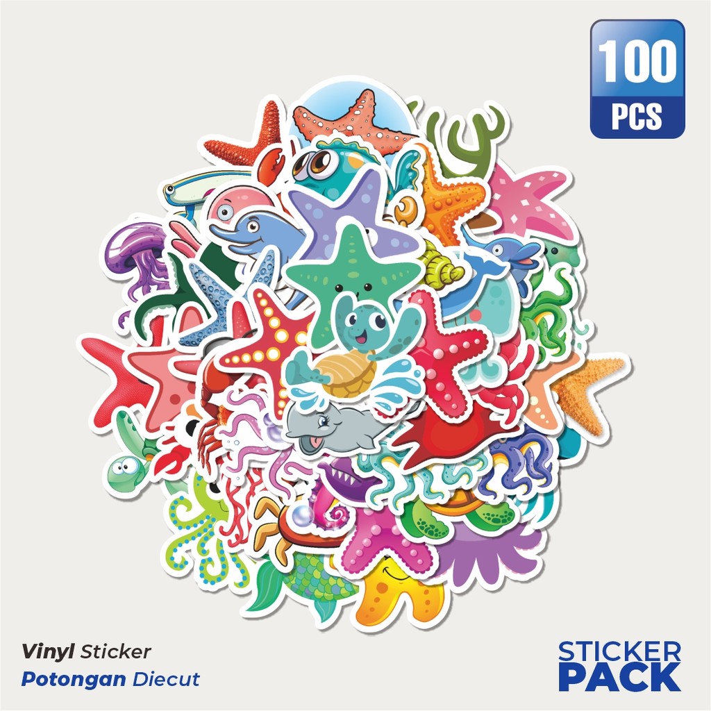 

Stiker Vinyl Stiker Magic Sea Series 3 [Seri Laut Ajaib] Waterproof Aesthetic- Untuk Laptop, Motor, dan Helm - Paper Stationery Pack