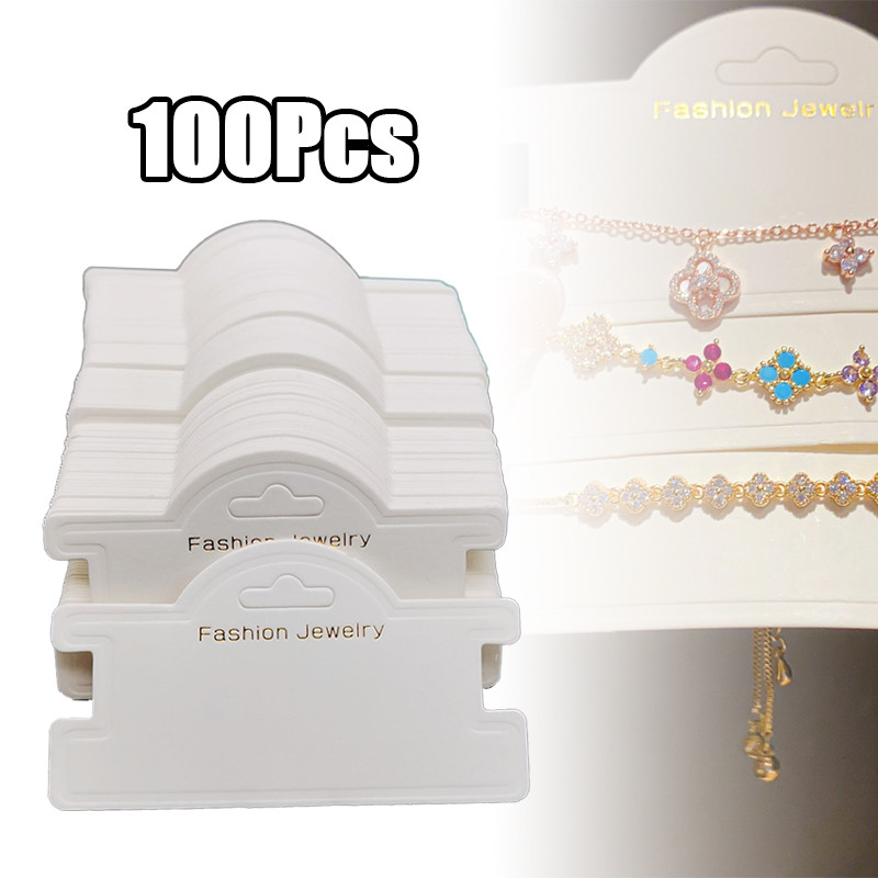 

100pcs Katalog kertas anting / earring tag / Kertas Penyimpanan Kalung 9*5cm