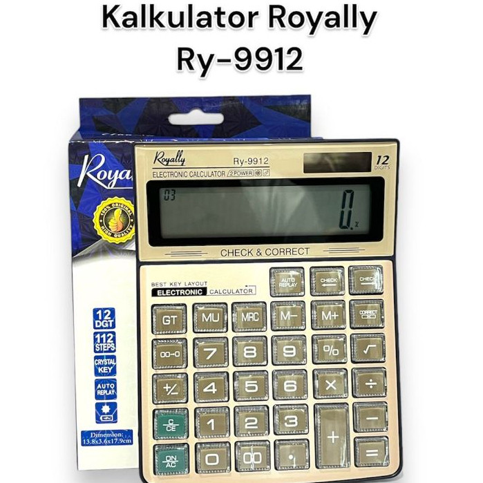 

KALKULATOR ROYALLY TYPE RY-9912 - CALCULATOR ROYALLY