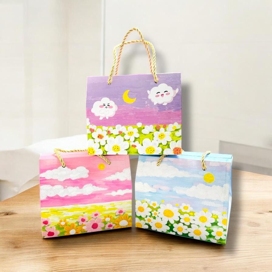

Goodiebag Tenteng Bunga 3D Aesthetic Kotak Kado Bunga Vintage 3D Tas Motif Aesthetic Tas Jinjing Kado Mewah Dengan Motif Tas Berbunga