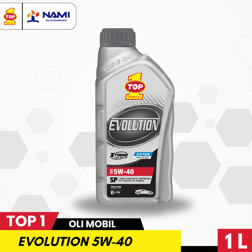 *TOP 1 EVOLUTION 5W-40* Oli mobil 100% synthetic - Original
