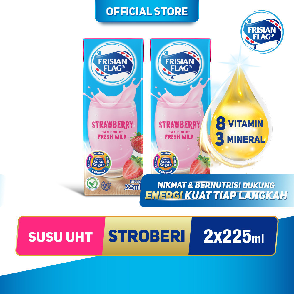 

Frisian Flag UHT Strawberry 225ml x2